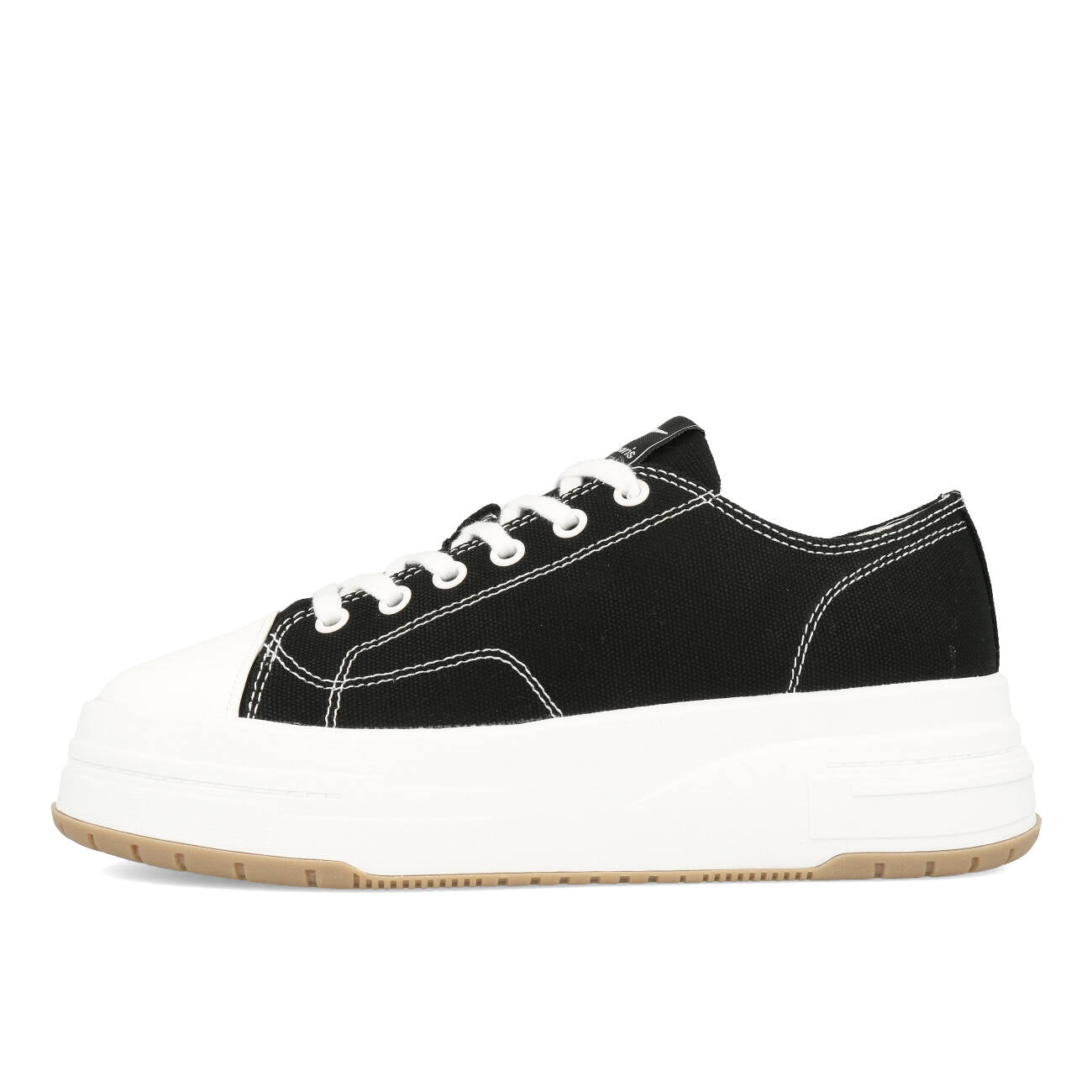 Tamaris 1-23815-20-001 Vegan Plateau Canvas Sneaker Damen Black