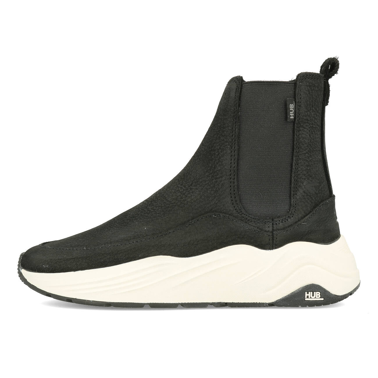 HUB Flow N42 Oiled Nubuck Damen Black Off White