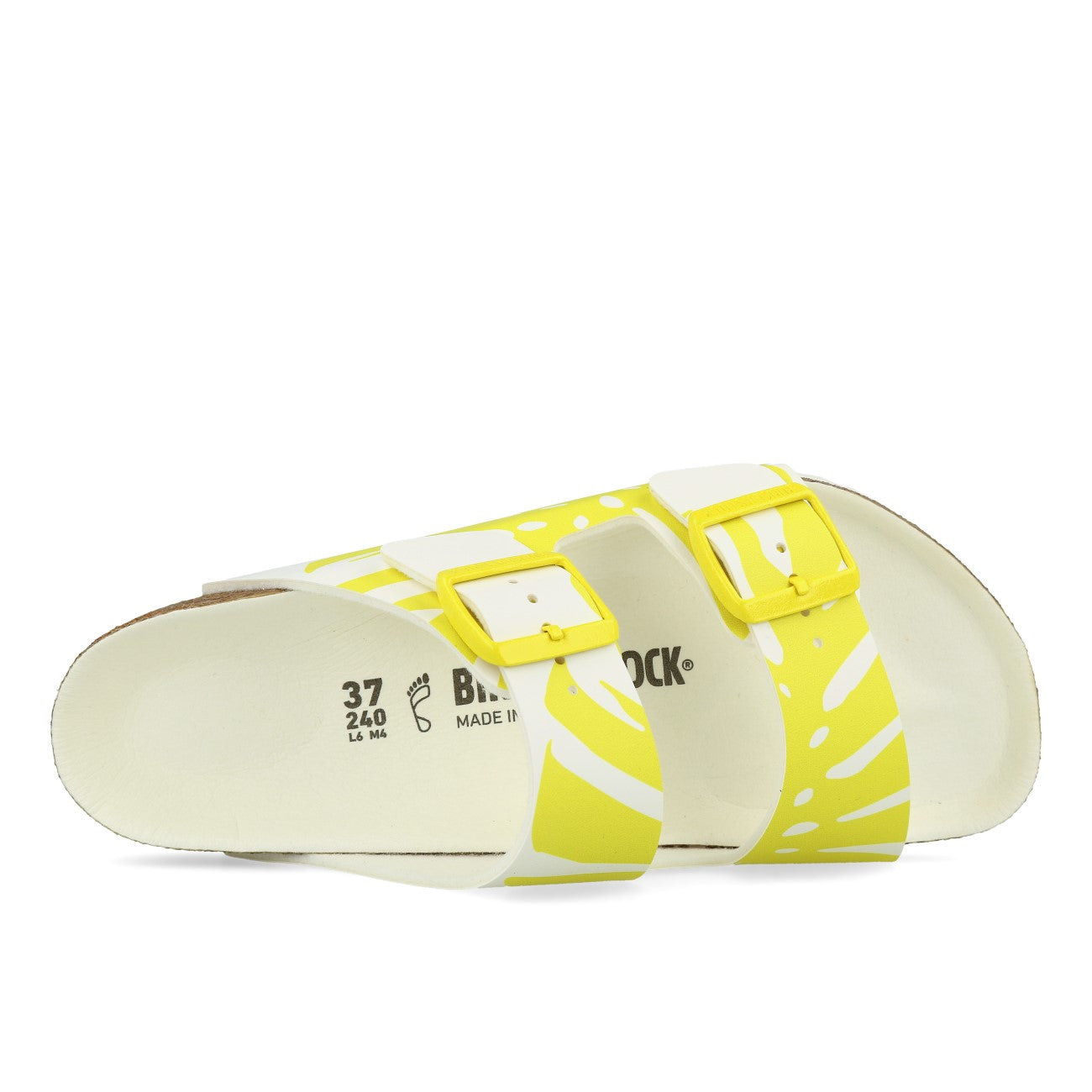 Birkenstock Arizona BFDD Monstera White Lime Sour