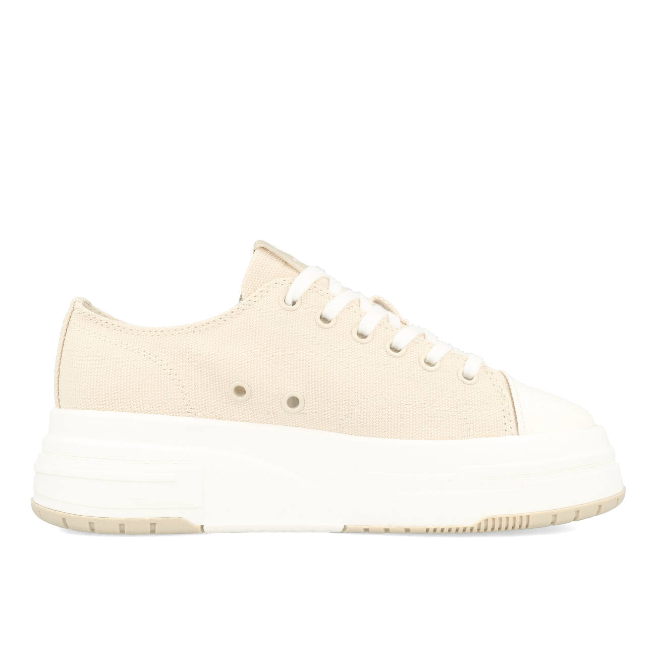 Tamaris 1-23815-20-418 Vegan Plateau Canvas Sneaker Damen Ivory