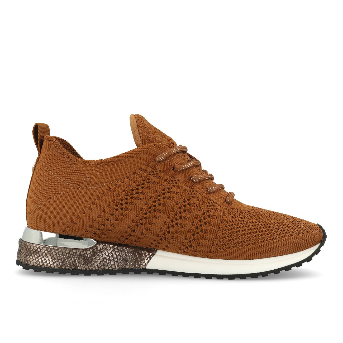 La Strada 1832649 Laced Up Knitted Damen Sneaker Light Brown Knitted