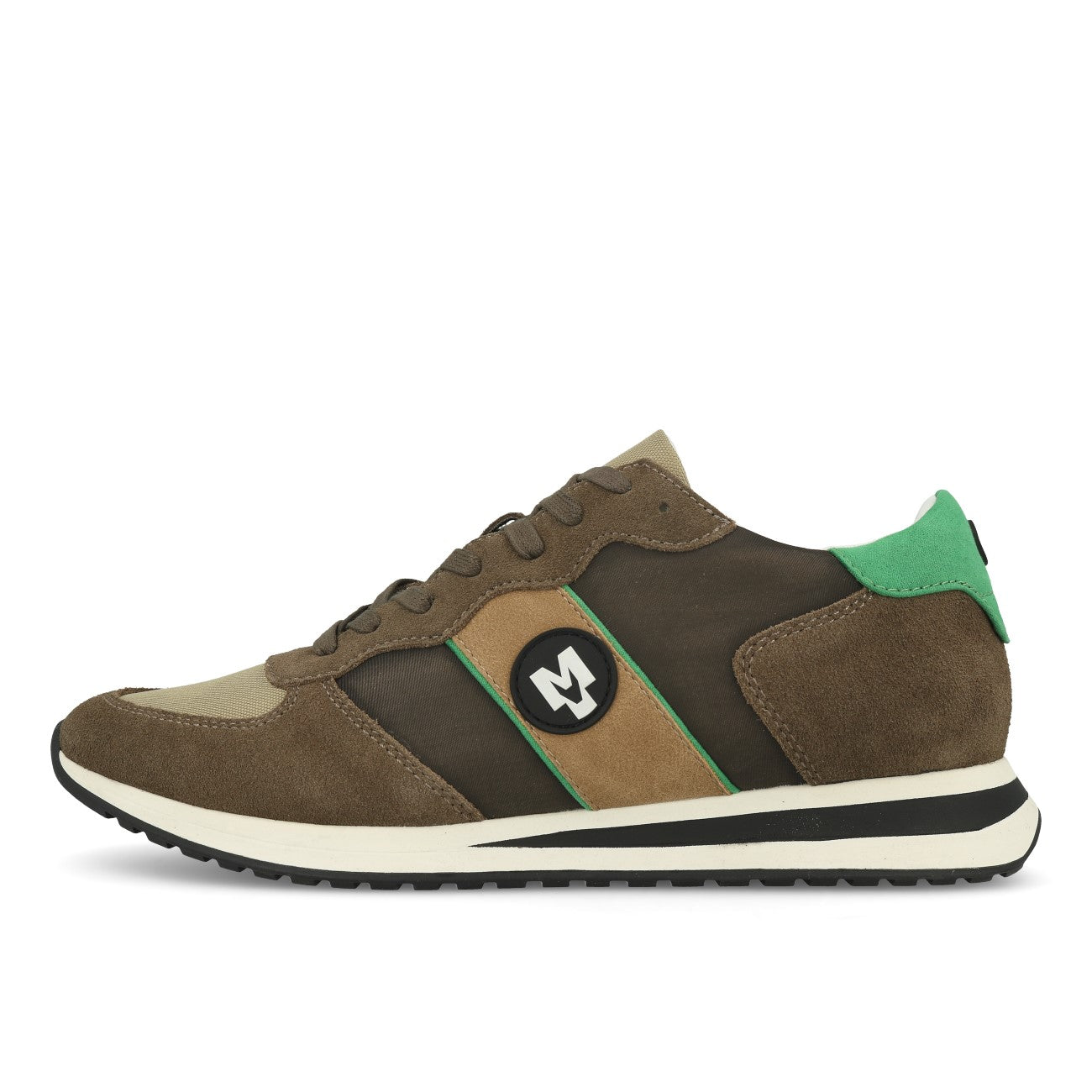 La Strada 9001005 Herren Sneaker Khaki Suede Brush Nylon