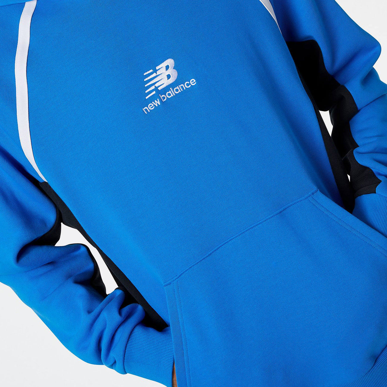 New Balance NB Athletics Amplified Hoodie Herren Serene Blue