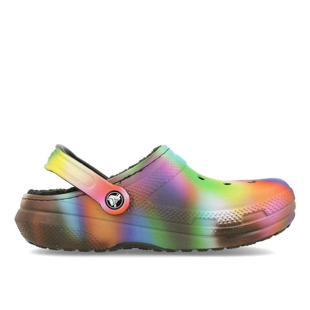 Crocs Classic Lined Solarized Clog Black Multi