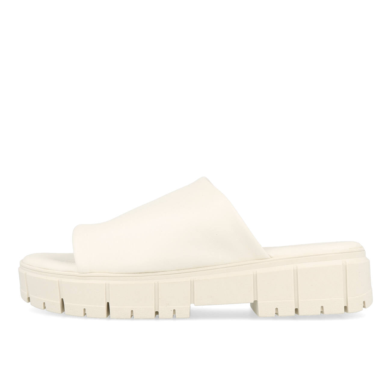 Tamaris 1-1-27252-20-104 Leder Plateau Pantolette Damen Off White Uni