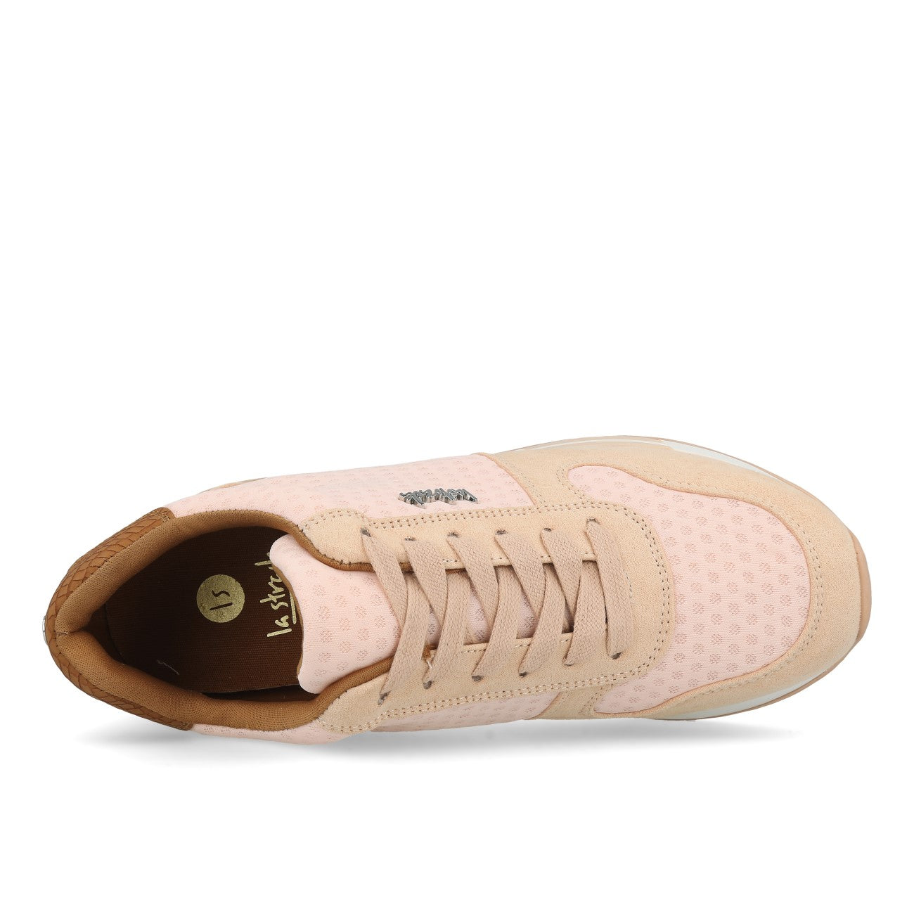 La Strada 2101457 Sneaker Damen Peach Micro Mesh Snake