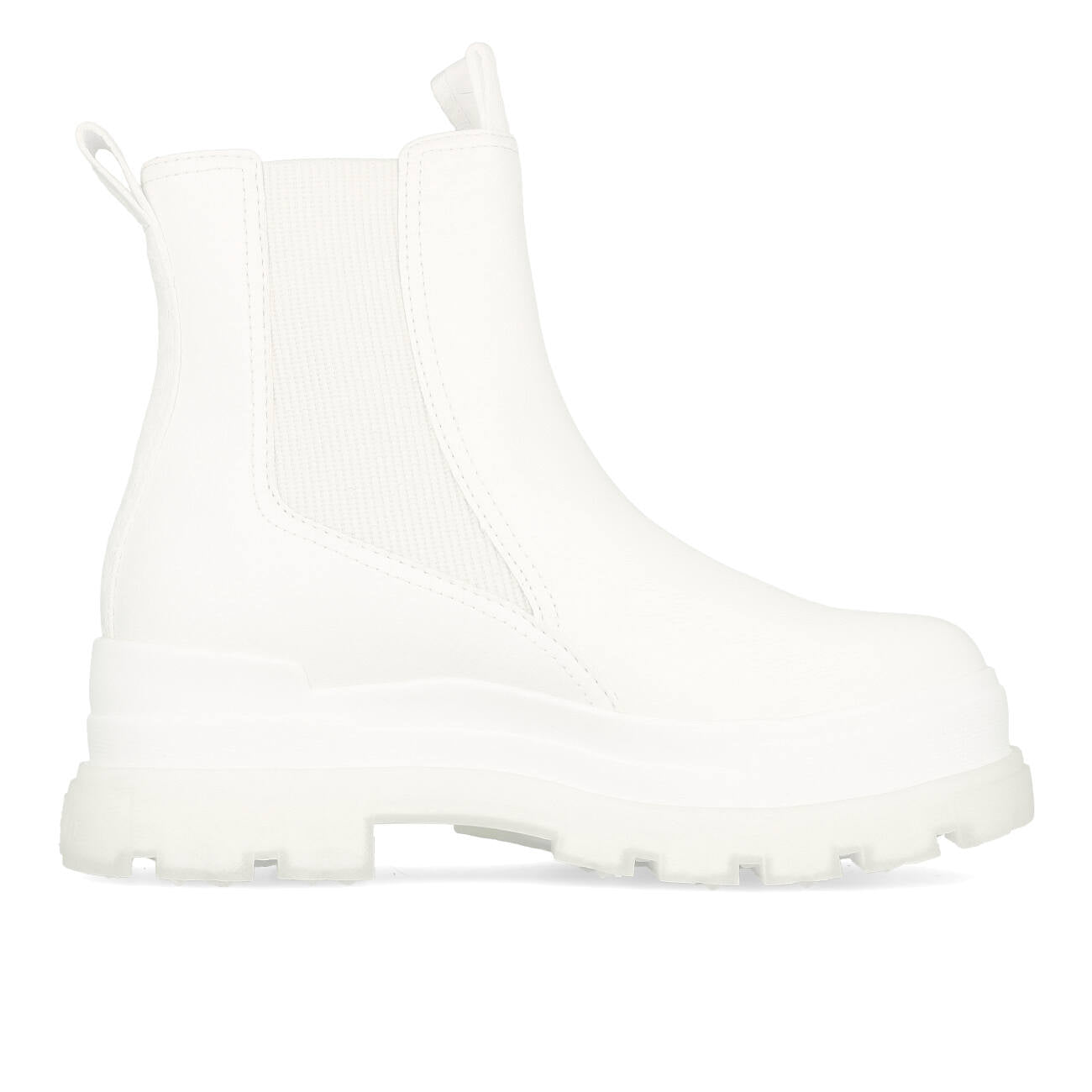 Buffalo Aspha Chelsea Boot Mid Damen Vegan Nappa White