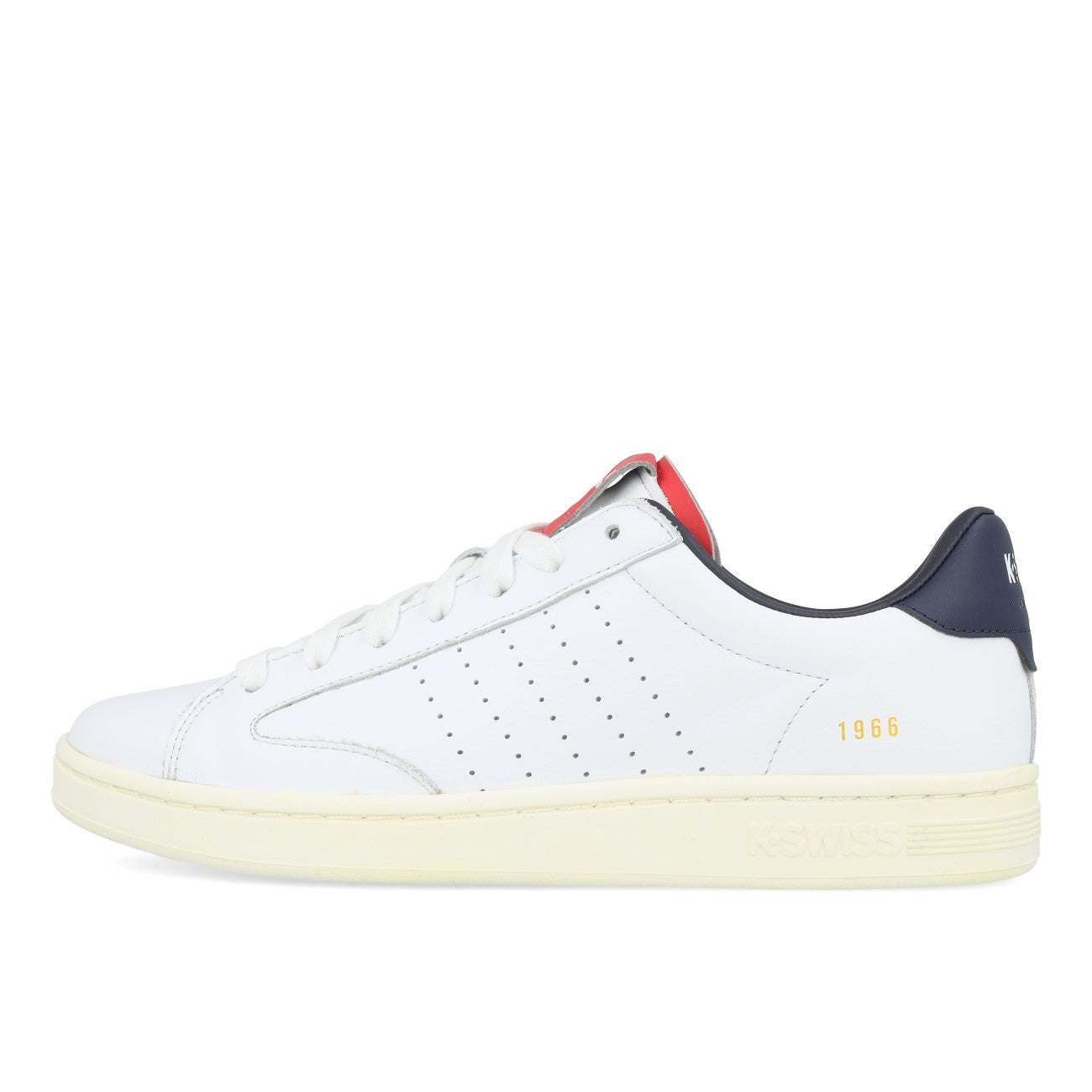 K-Swiss Lozan Klub Lth Herren White Peacoat Mars Red