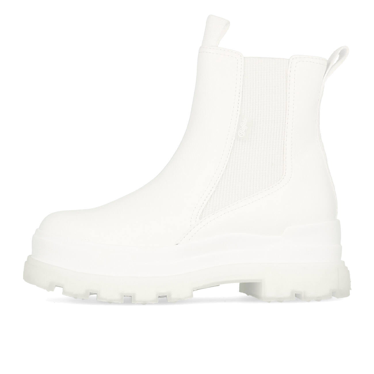 Buffalo Aspha Chelsea Boot Mid Damen Vegan Nappa White