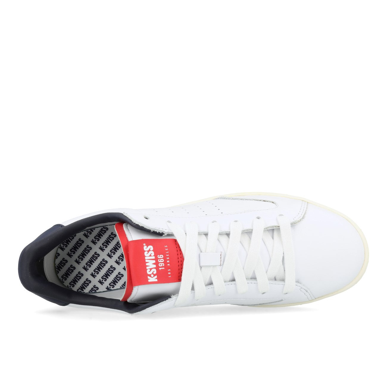 K-Swiss Lozan Klub Lth Herren White Peacoat Mars Red