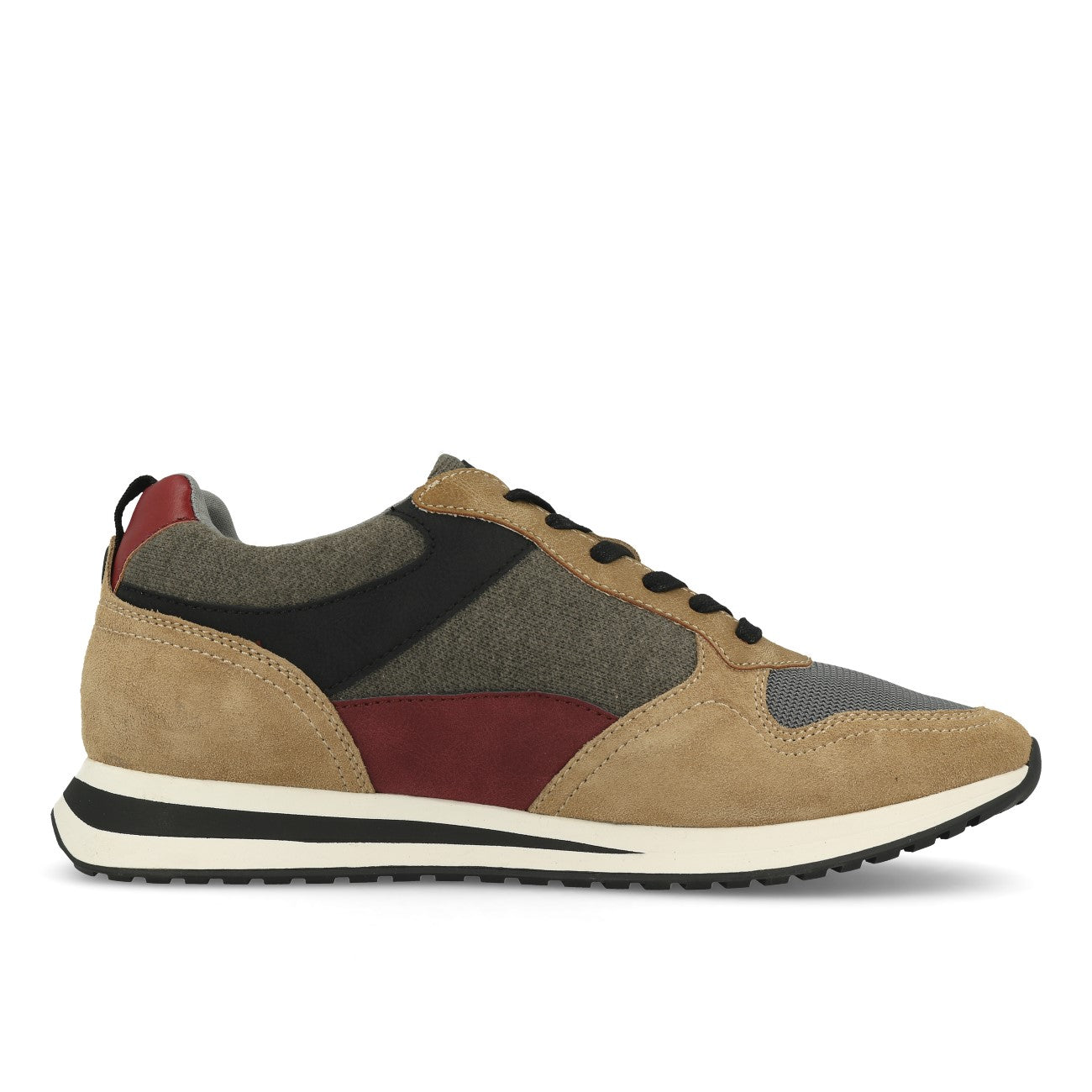 La Strada 9001007 Herren Sneaker Light Beige Multi Cow Suede Mesh
