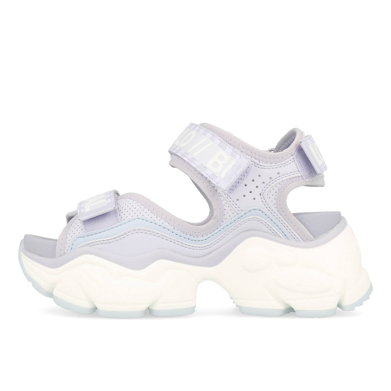 Buffalo Binary O Plateau Sandale Damen Vegan Nappa Nylon Lavender