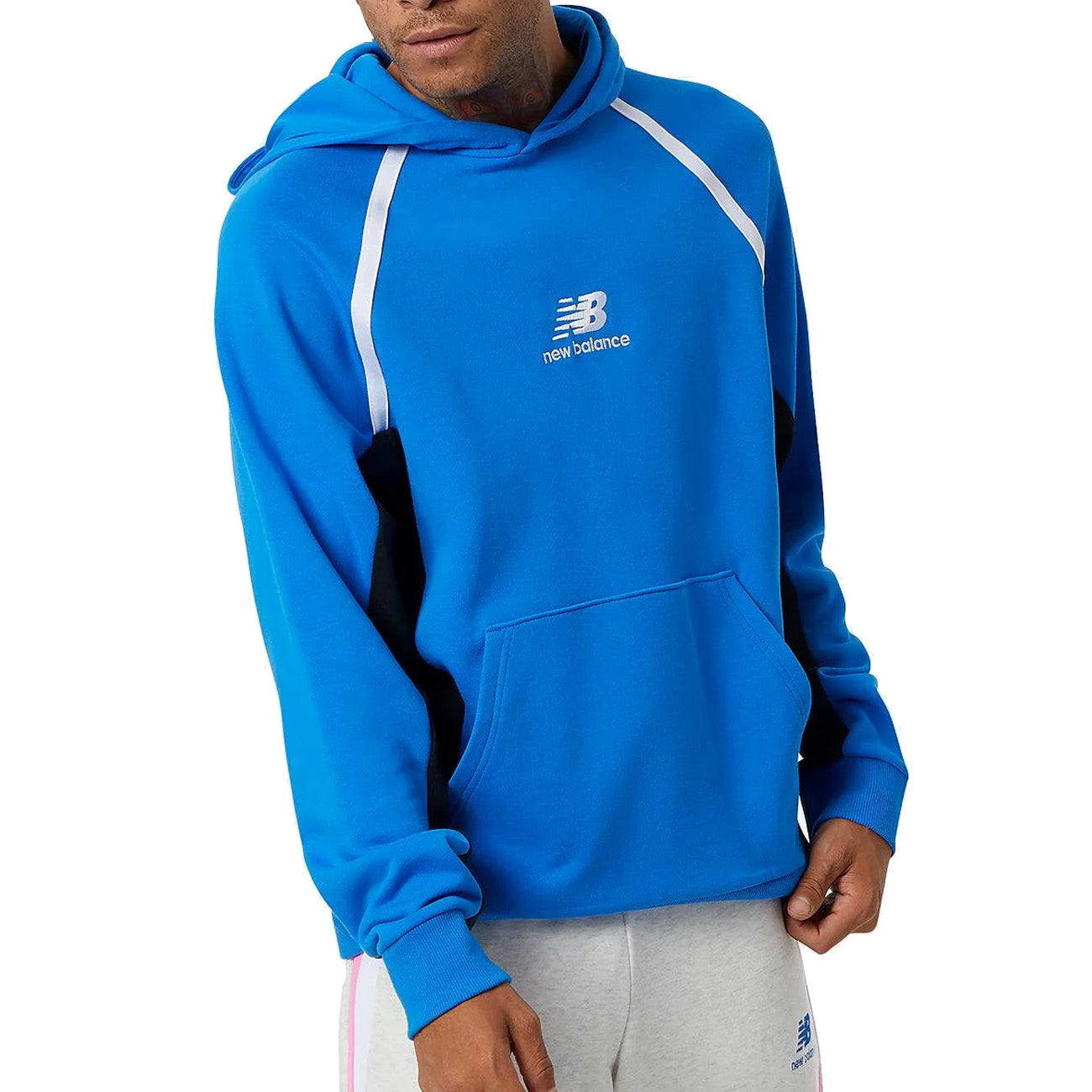 New Balance NB Athletics Amplified Hoodie Herren Serene Blue