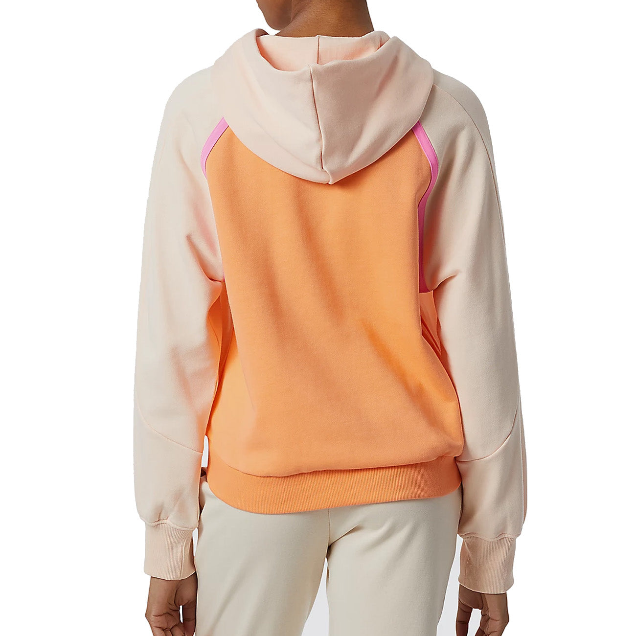 New Balance NB Athletics Amplified Fleece Hoodie Damen Peach Glaze