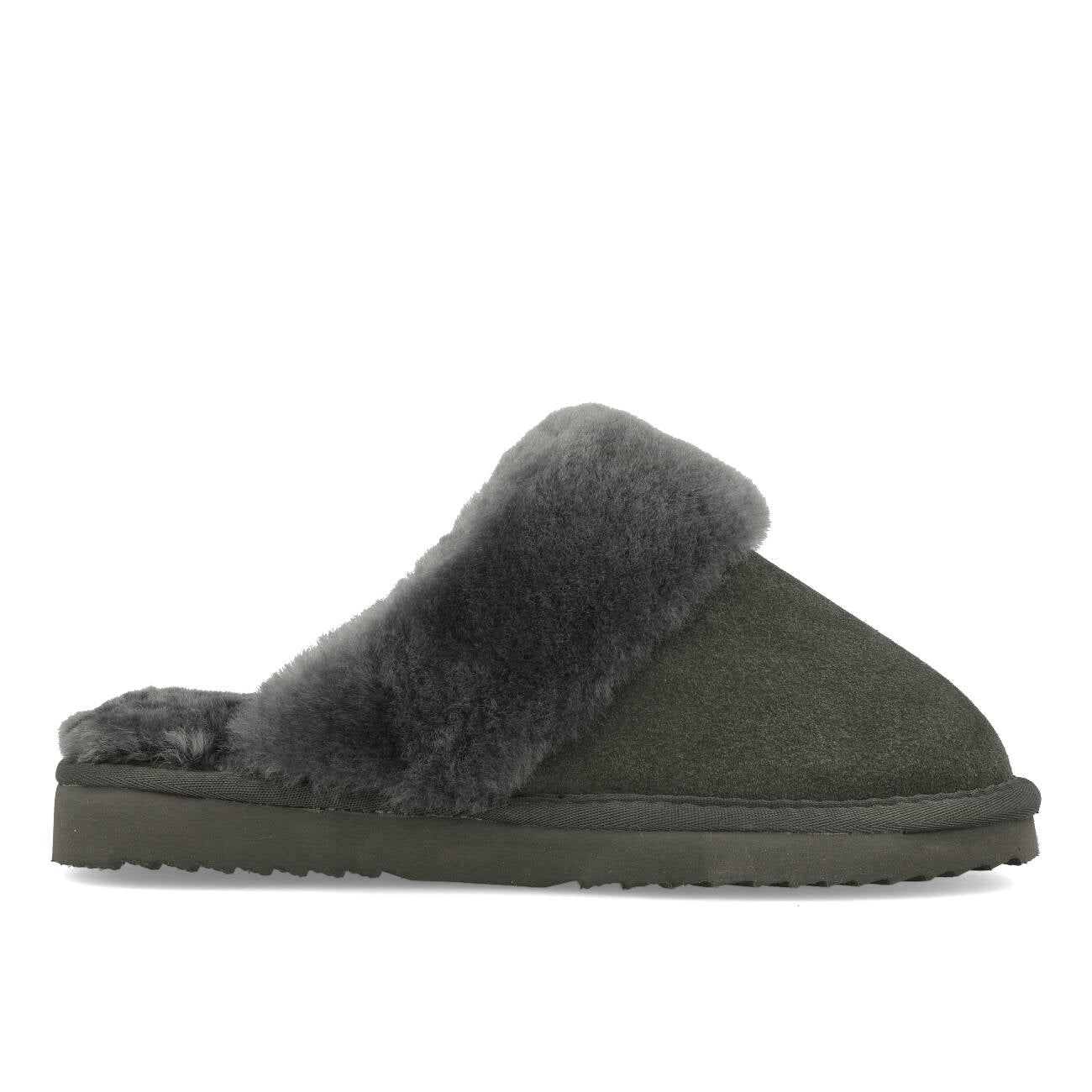 Warmbat Flurry Women Suede Damen Hausschuhe Dark Grey